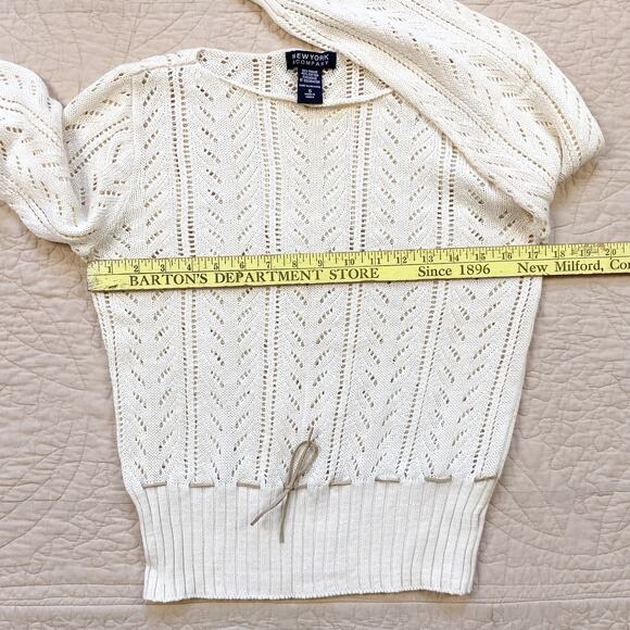 Vintage New York & Co Lace Knit Sweater Womens Small - Picture 5 of 6